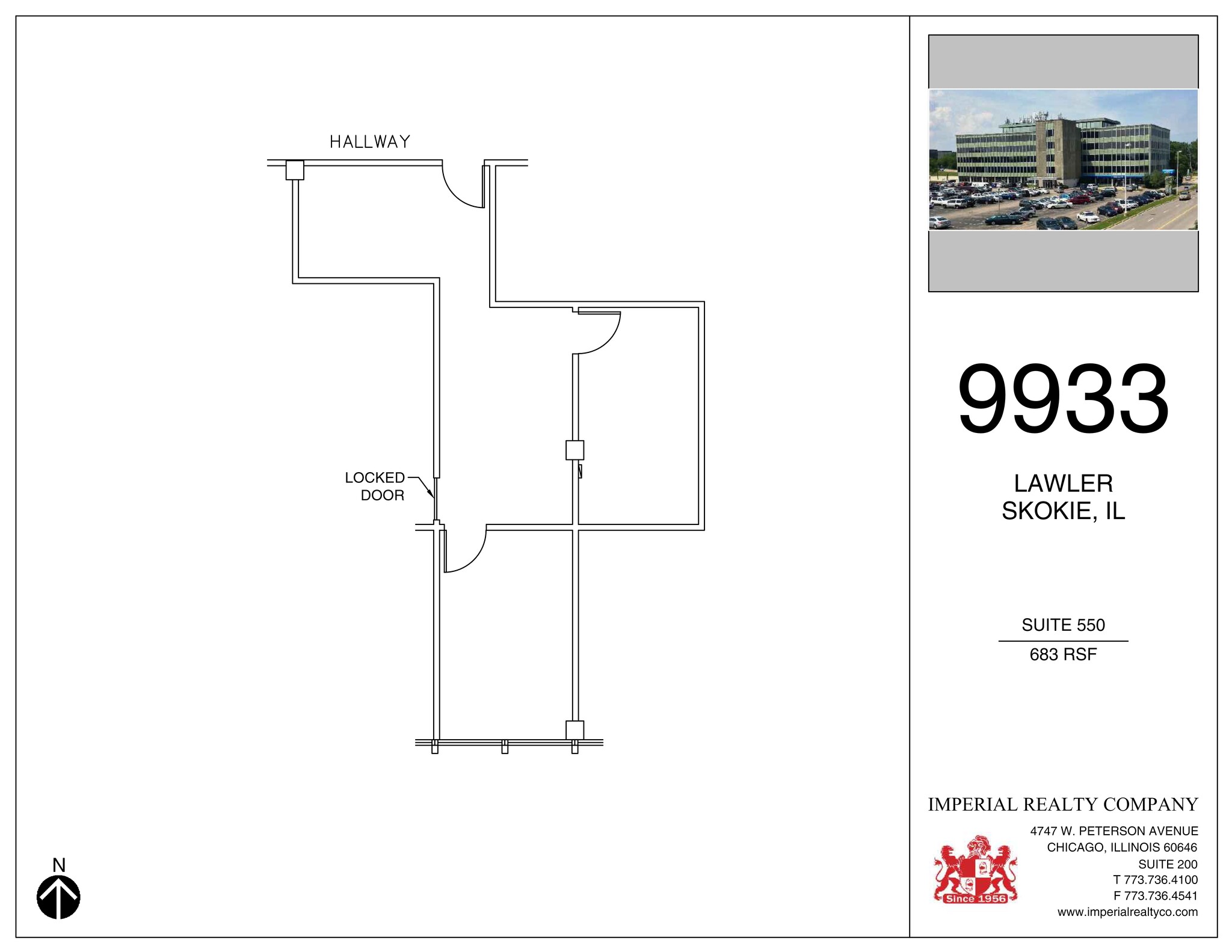 9933 Lawler Ave, Skokie, IL à louer Plan de site- Image 1 de 1