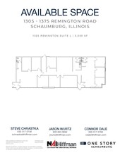 1305 Remington Rd, Schaumburg, IL à louer Plan d  tage- Image 1 de 2