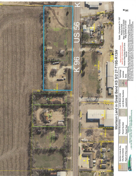 306 10 St, Great Bend, KS for sale - Aerial - Image 1 of 2