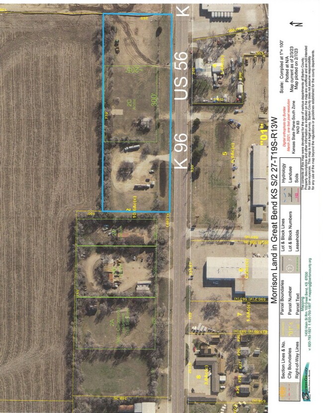 306 10 St, Great Bend, KS à vendre Aérien- Image 1 de 3