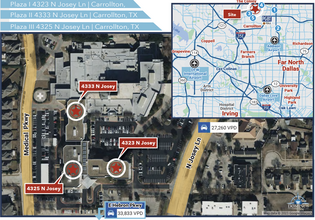 4323 N Josey Ln, Carrollton, TX - AERIAL  map view