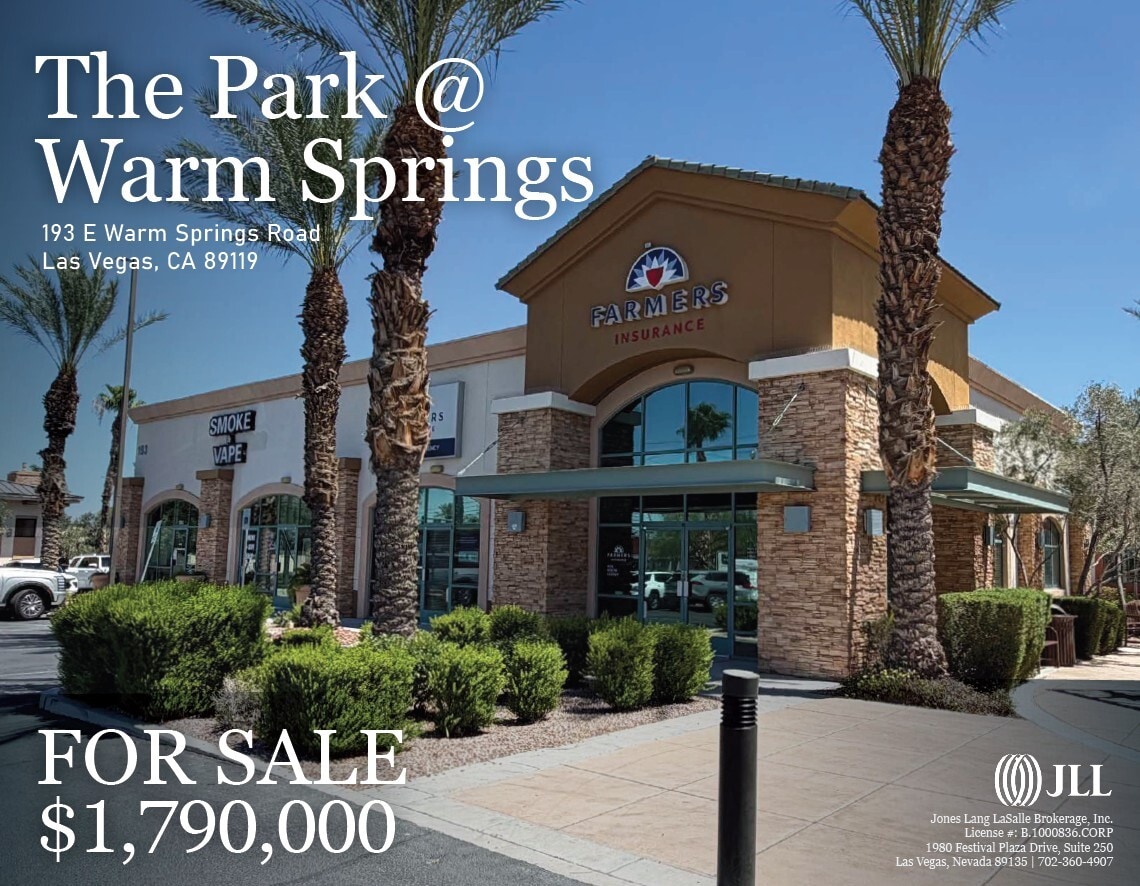 193 E Warm Springs Rd, Las Vegas, NV for sale Building Photo- Image 1 of 11