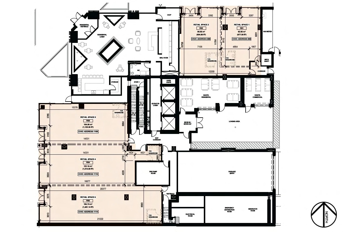 503 11 SW ave, Calgary, AB for lease Floor Plan- Image 1 of 2