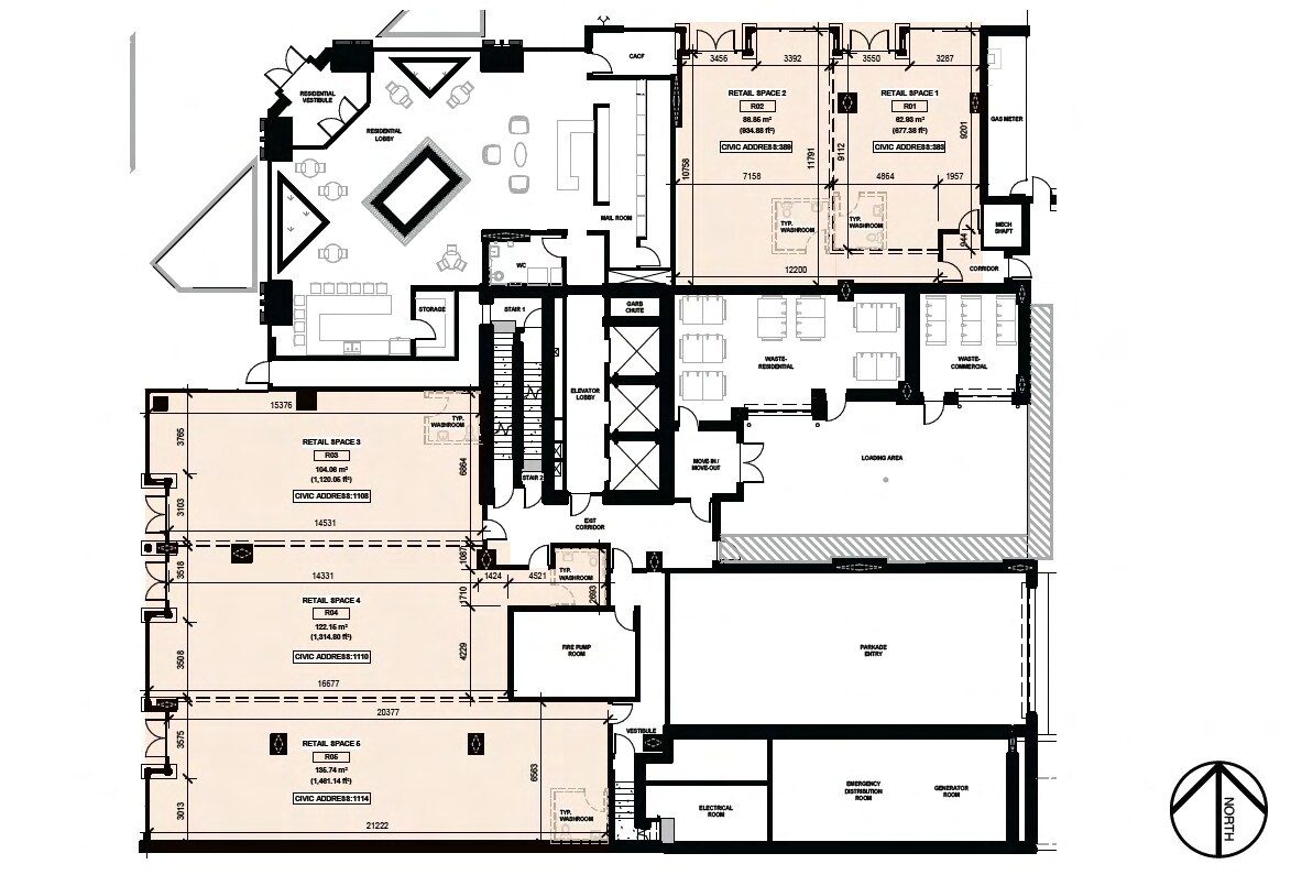 503 11 SW ave, Calgary, AB à louer Plan d’étage- Image 1 de 2