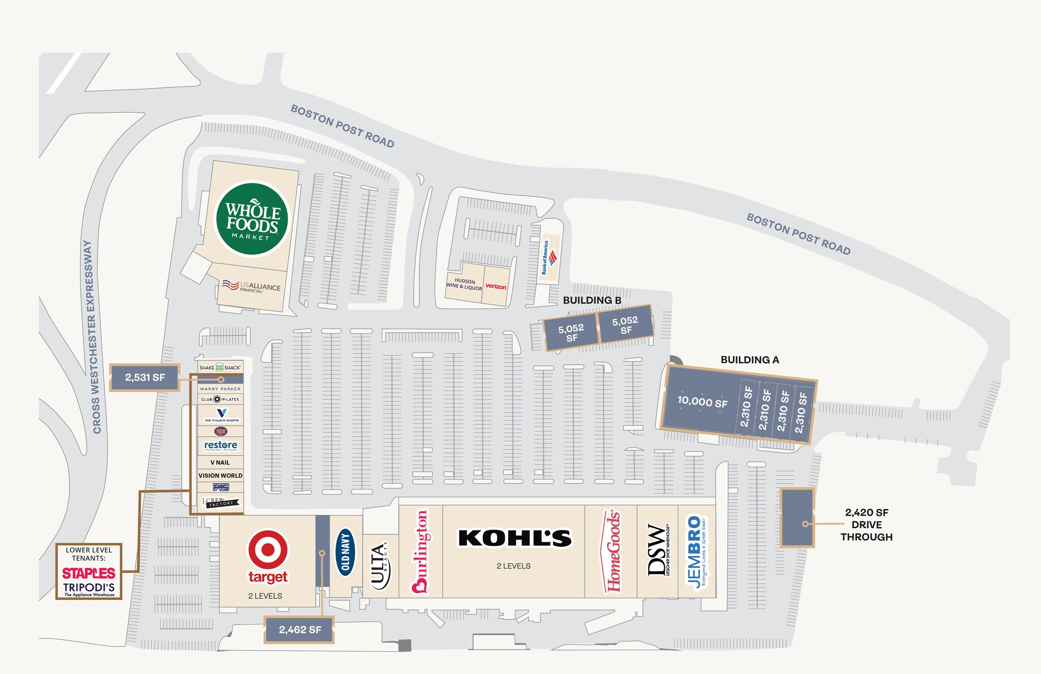 421-575 Boston Post Rd, Port Chester, NY à louer Plan de site- Image 1 de 4
