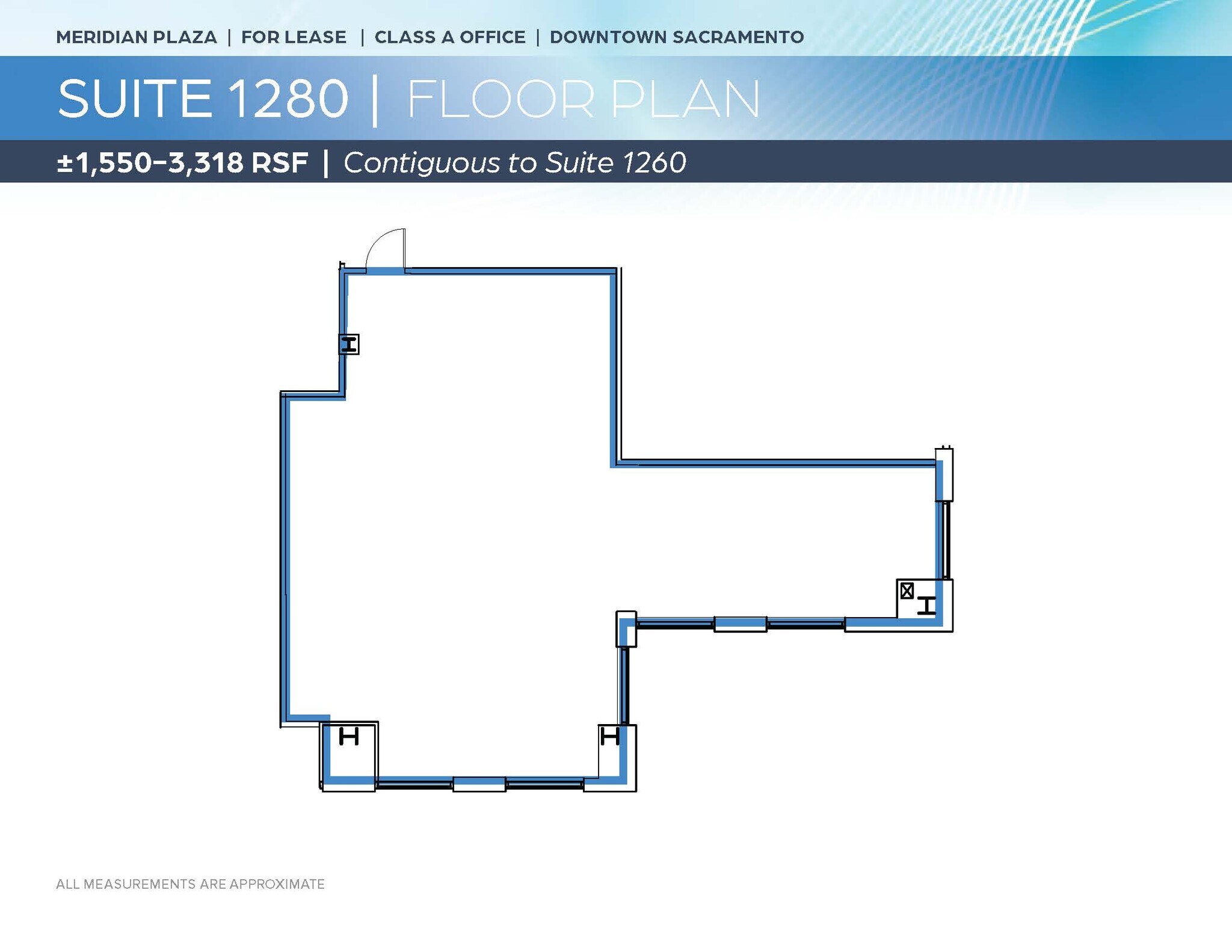 1415 L St, Sacramento, CA à louer Plan d’étage- Image 1 de 2