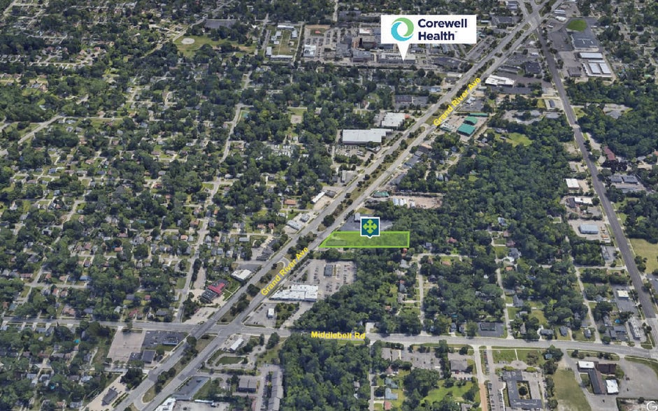 29033 Grand River Ave, Farmington Hills, MI for sale - Aerial - Image 1 of 3