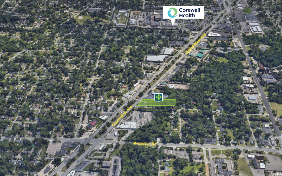 29033 Grand River Ave, Farmington Hills, MI for sale Aerial- Image 1 of 4