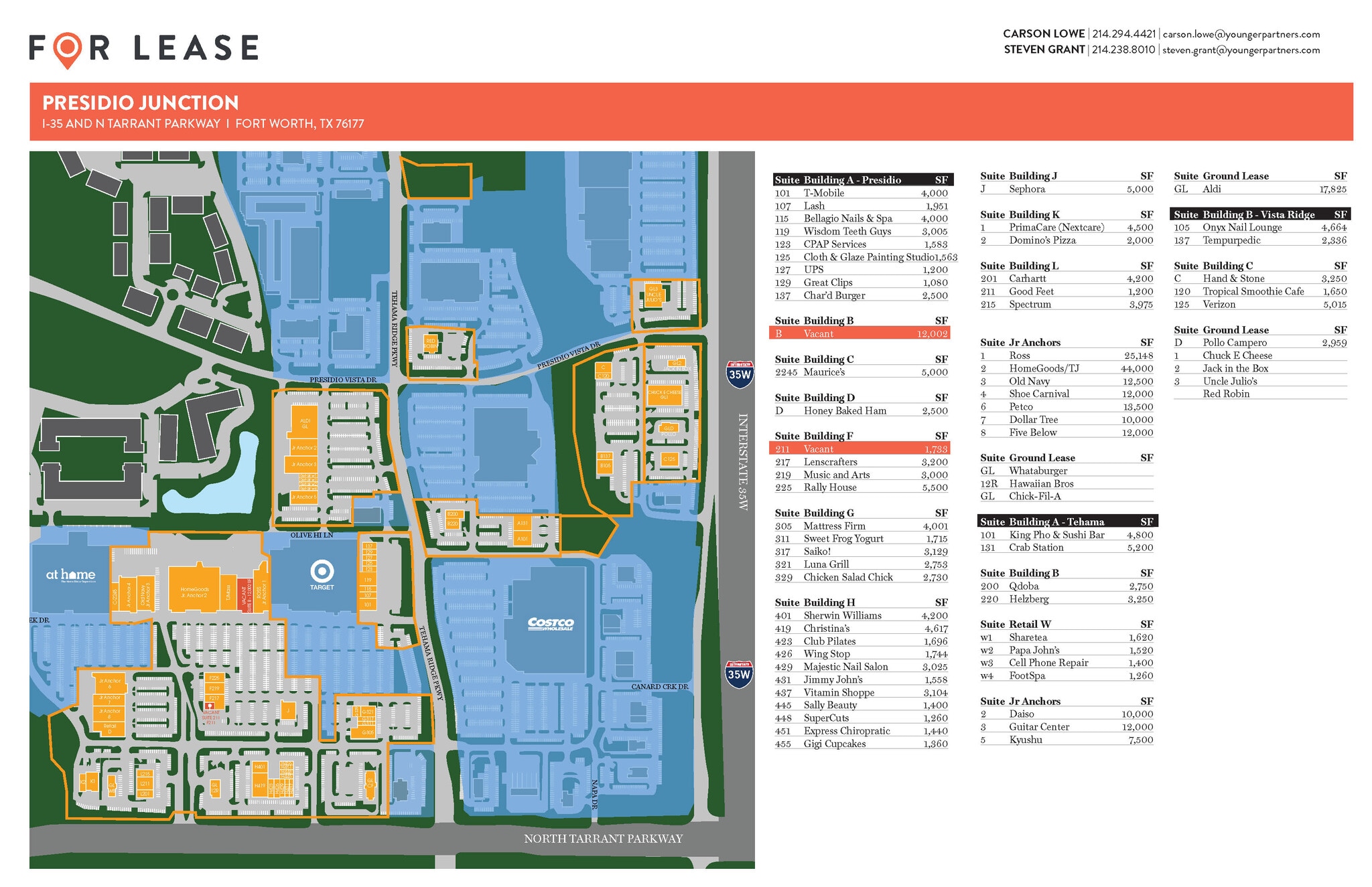 8901-8917 Tehama Ridge Pky, Fort Worth, TX à louer Plan d’étage- Image 1 de 1