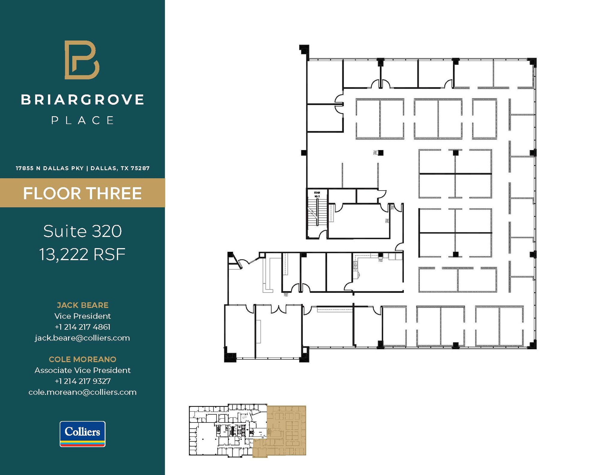 17855 N Dallas Pky, Dallas, TX for lease Floor Plan- Image 1 of 2