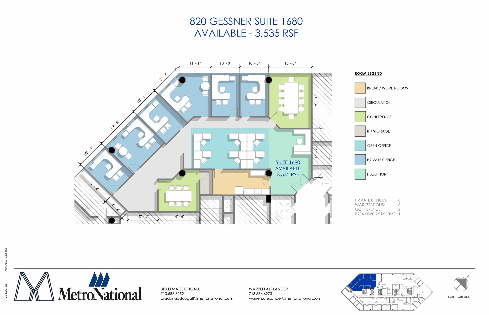 820 Gessner Rd, Houston, TX for lease Floor Plan- Image 1 of 1