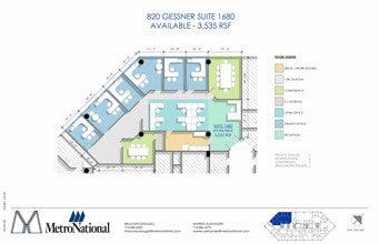 820 Gessner Rd, Houston, TX for lease Floor Plan- Image 1 of 1