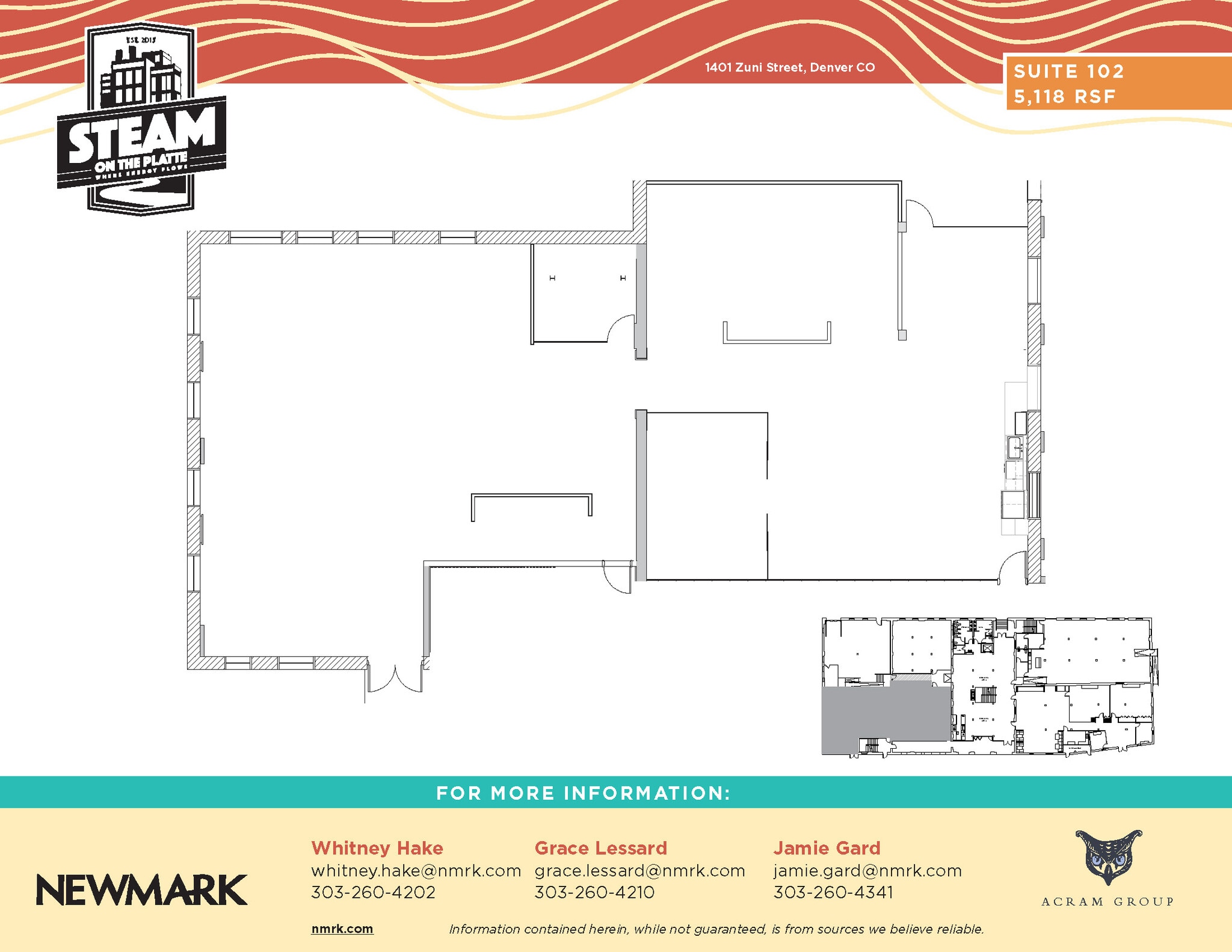 1401 Zuni St, Denver, CO for lease Floor Plan- Image 1 of 1