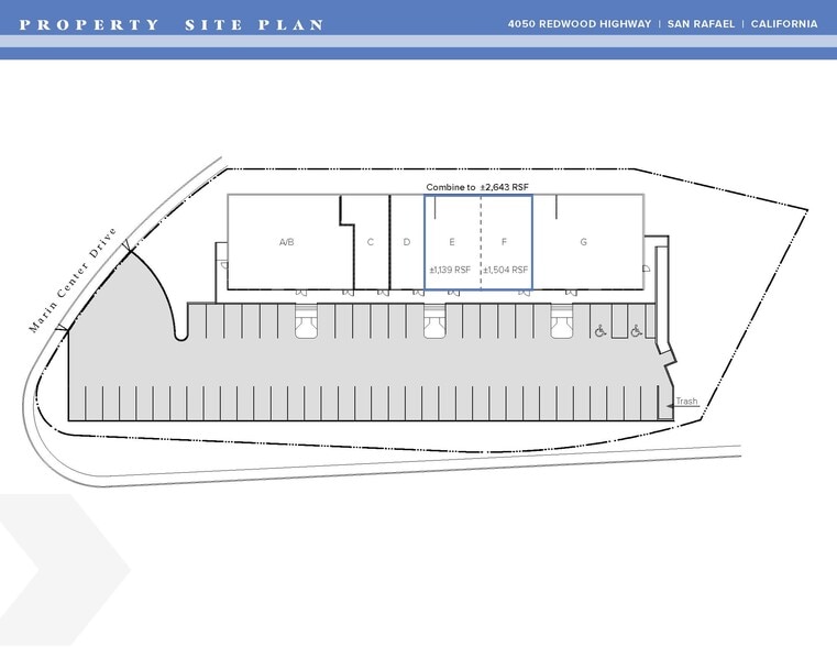 4050 Redwood Hwy, San Rafael, CA for lease - Site Plan - Image 2 of 5