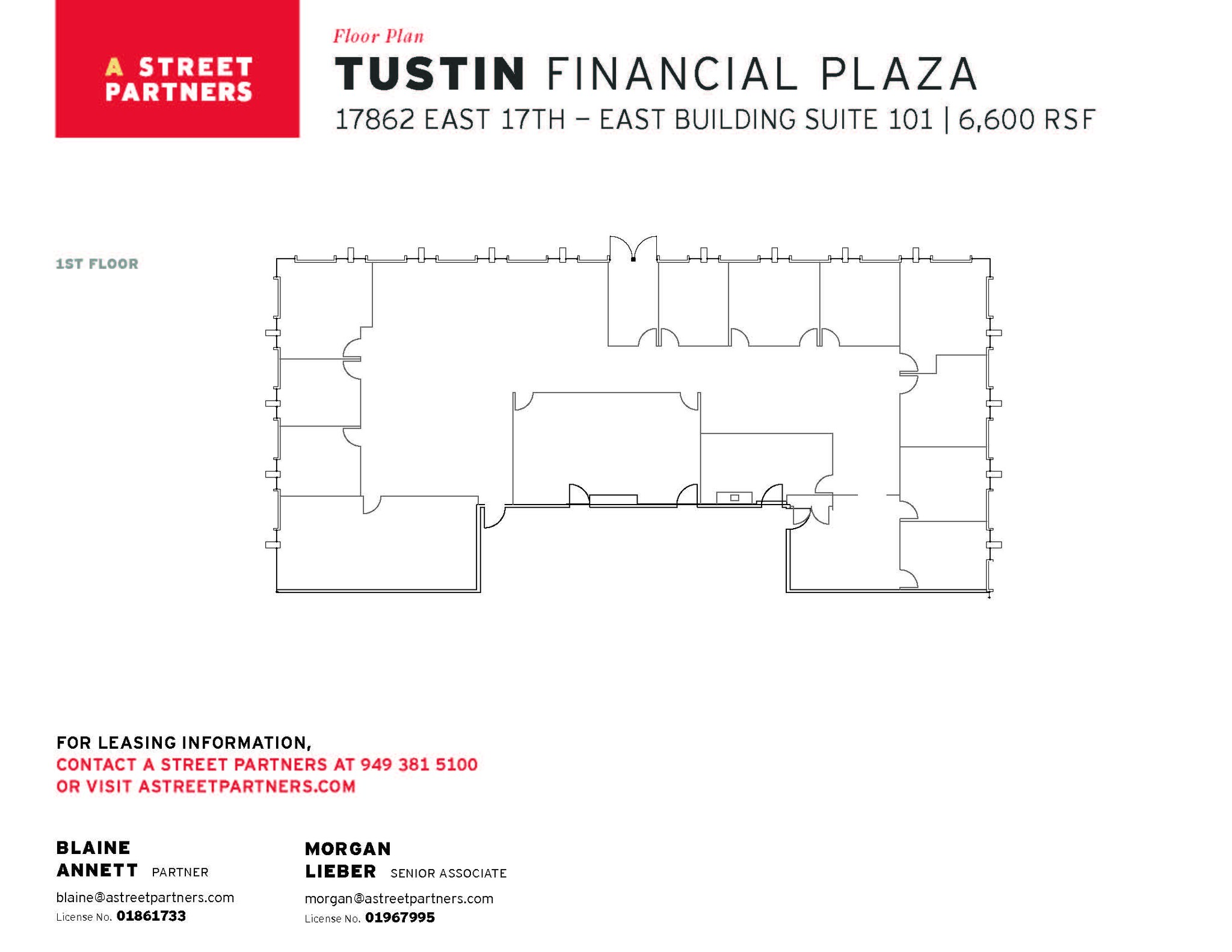 17852 E 17th St, Tustin, CA à louer Plan d’étage- Image 1 de 1