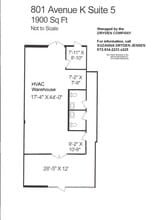 801 K Ave, Plano, TX à louer Plan d’étage- Image 1 de 1