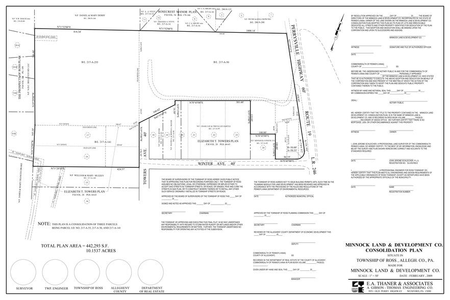 5371 Perry Hwy, Pittsburgh, PA à vendre - Plan de site - Image 2 de 2