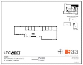 300 N Pacific Coast Hwy, El Segundo, CA à louer Plan d’étage- Image 1 de 1