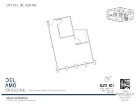 21515 Hawthorne Blvd, Torrance, CA à louer Plan d’étage- Image 1 de 2