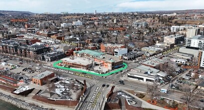 1117A Kensington Cres NW, Calgary, AB - Aérien  Vue de la carte