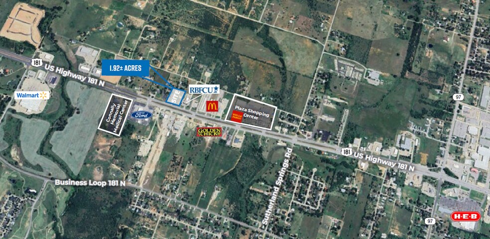 156-260 US Highway 181, Floresville, TX à vendre - Photo du bâtiment - Image 1 de 1