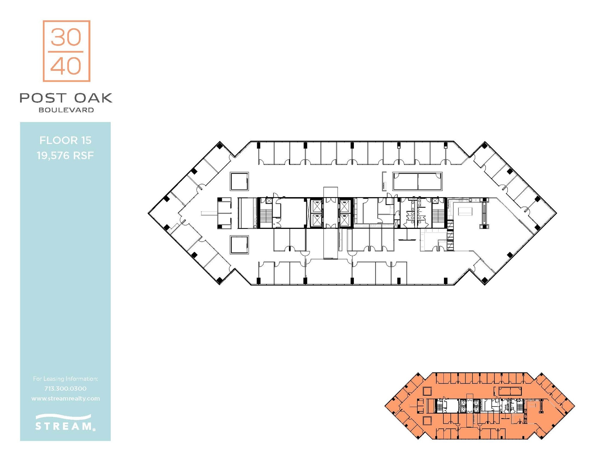3040 Post Oak Blvd, Houston, TX à louer Plan d’étage- Image 1 de 1