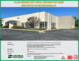 More details for 1060 PA-315 Rt, Wilkes Barre, PA - Retail for Lease