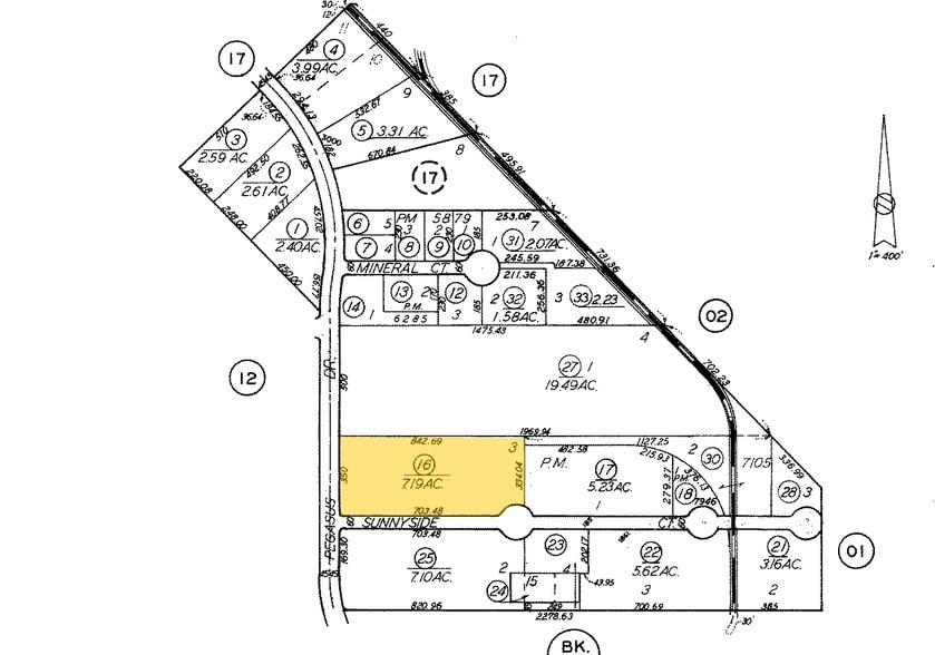 2524-2540 Pegasus Dr, Bakersfield, CA for lease - Plat Map - Image 2 of 8