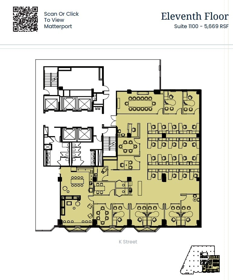 1425 K St NW, Washington, DC à louer Plan d’étage- Image 1 de 1