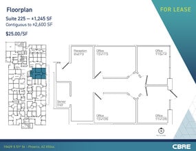 10429 S 51st St, Phoenix, AZ à louer Plan d’étage- Image 1 de 1
