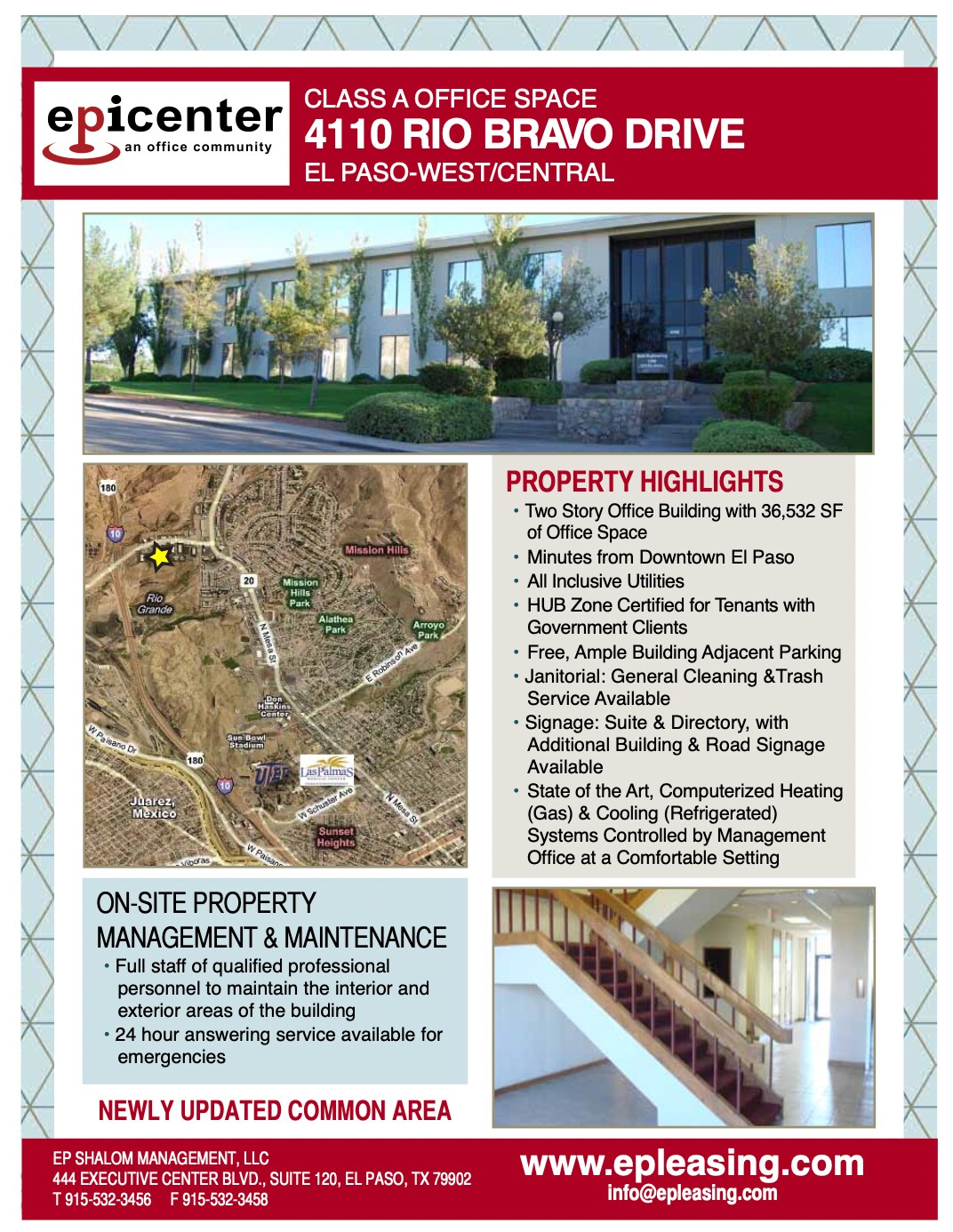 4110 Rio Bravo Dr, El Paso, TX for lease Aerial- Image 1 of 10