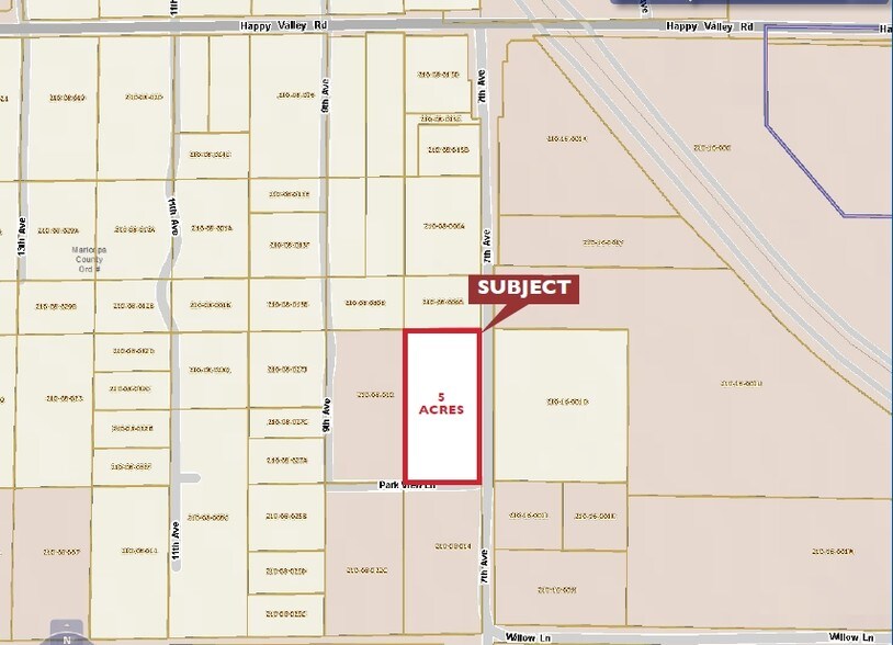 24420 N 7th Ave, Phoenix, AZ à louer - Plan cadastral - Image 2 de 2