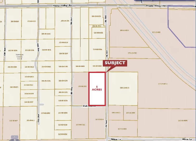 24420 N 7th Ave, Phoenix, AZ for lease - Plat Map - Image 2 of 2