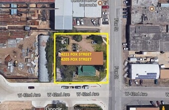 4211 Fox St, Denver, CO - Aérien  Vue de la carte