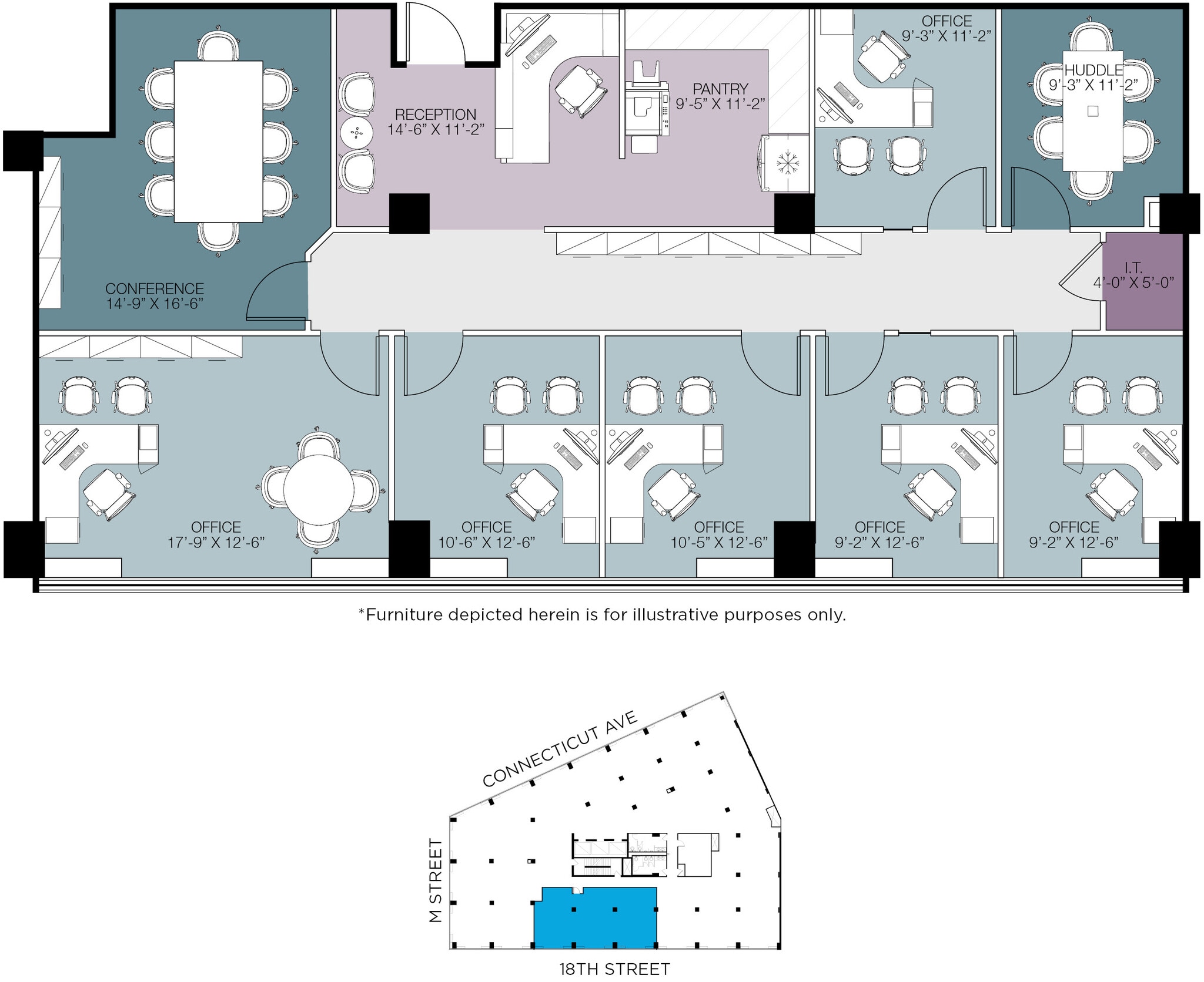 1150 Connecticut Ave NW, Washington, DC for lease Floor Plan- Image 1 of 1