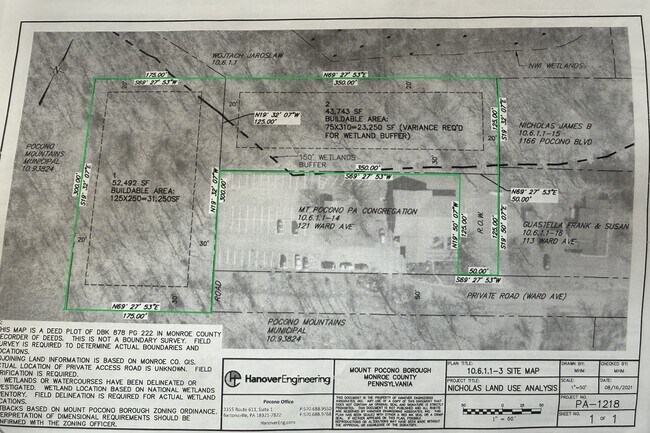 Plus de détails pour Ward Ave, Mount Pocono, PA - Terrain à vendre
