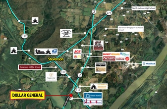 41125 Us Highway 72, Stevenson, AL - Aérien Vue de la carte - Image1