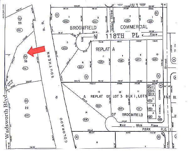 11730 Wadsworth Blvd, Broomfield, CO à vendre - Plan cadastral - Image 3 de 4