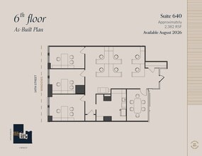 607 14th St NW, Washington, DC à louer Plan d’étage- Image 1 de 1