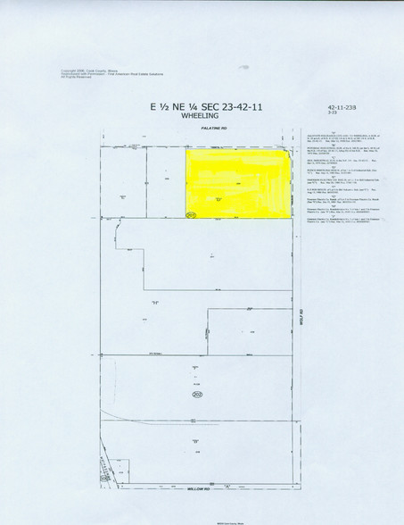 1400 S Wolf Rd, Wheeling, IL à louer - Plan cadastral - Image 2 de 9