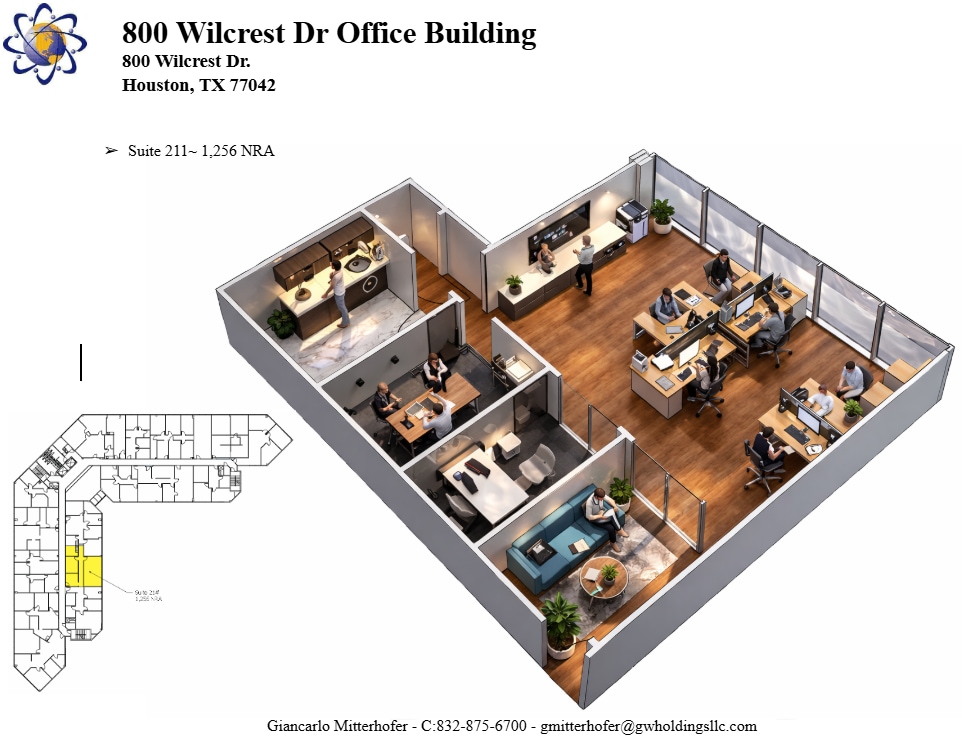 800 Wilcrest Dr, Houston, TX à louer Photo intérieure- Image 1 de 1
