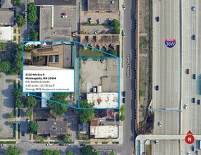 2316 S 4th Ave, Minneapolis, MN - Aérien  Vue de la carte