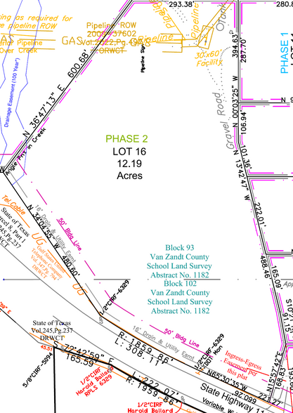 Hwy 114, Boyd, TX à vendre - Plan cadastral - Image 1 de 1