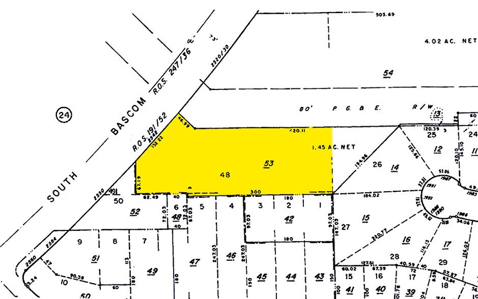 2542 S Bascom Ave, Campbell, CA à louer - Plan cadastral - Image 2 de 5