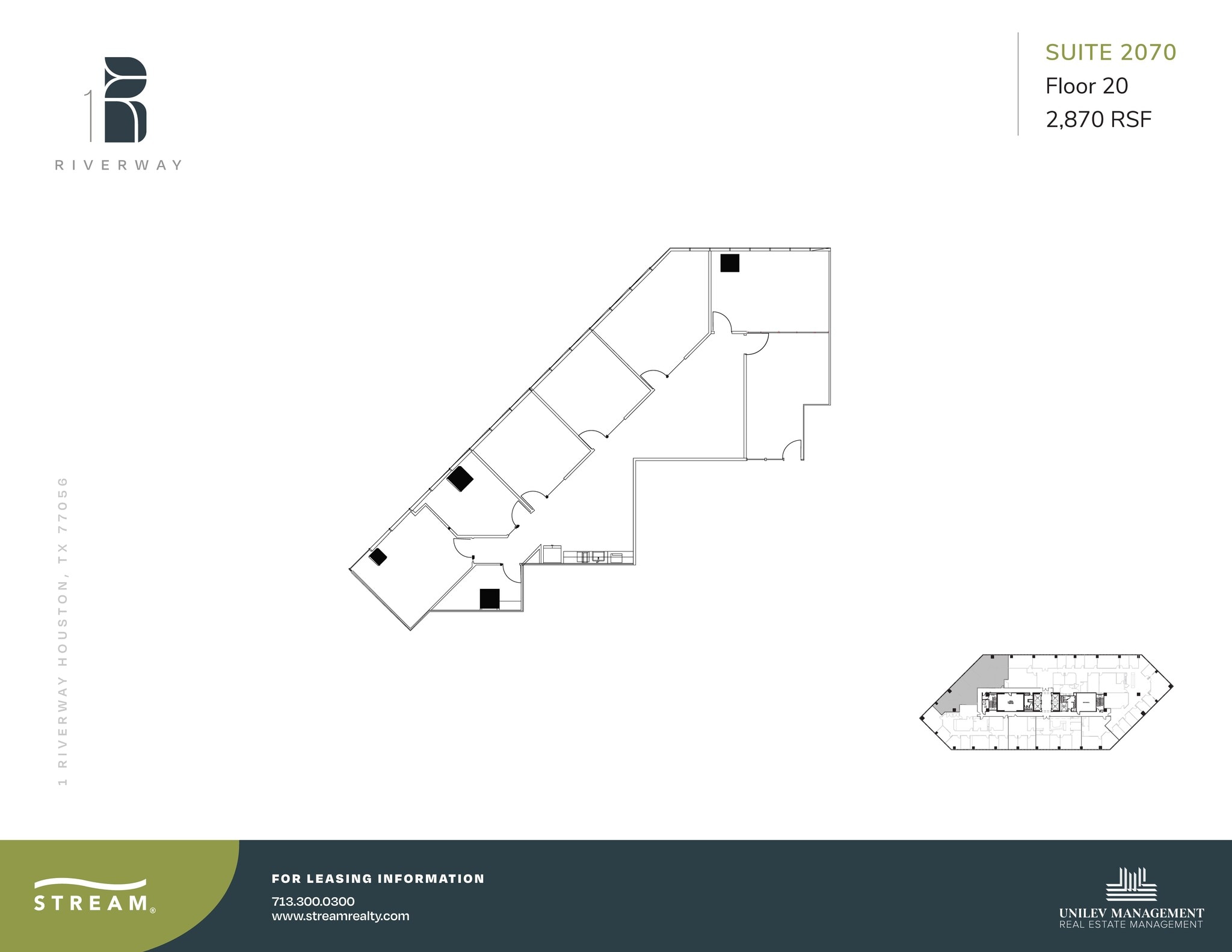 1 Riverway, Houston, TX for lease Floor Plan- Image 1 of 1