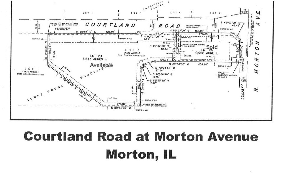 150 W Courtland, Morton, IL à louer - Plan cadastral - Image 3 de 3