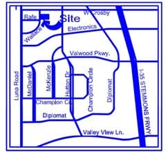 1505 Wallace Dr, Carrollton, TX - AERIAL  map view - Image1