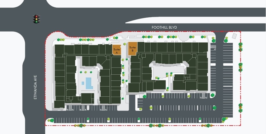 12915 Foothill Blvd, Rancho Cucamonga, CA for lease Site Plan- Image 1 of 2