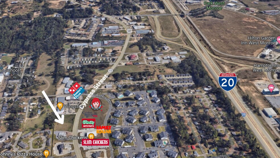 0 Cypress St, West Monroe, LA à vendre - Aérien - Image 3 de 3