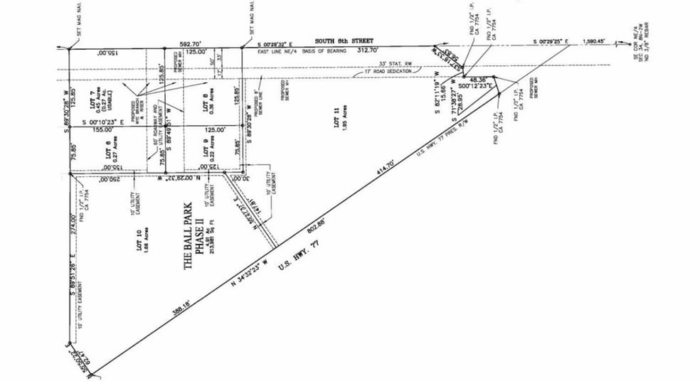HWY 77 & S. 8th St, Noble, OK for sale - Plat Map - Image 2 of 3
